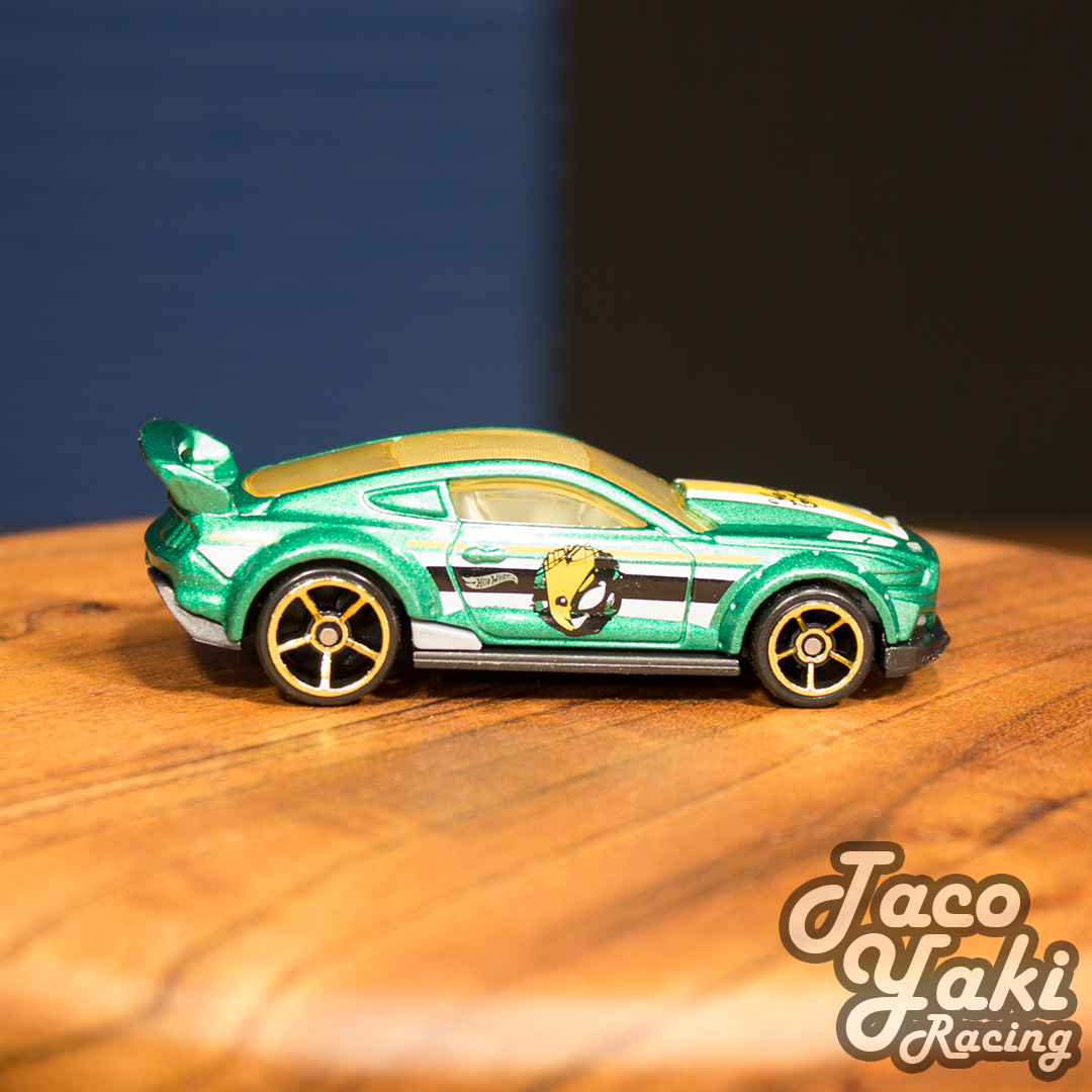 Custom '15 Ford Mustang (Green) - Spider-Man: Maximum Venom - Hot Wheels Basic Loose (2020)