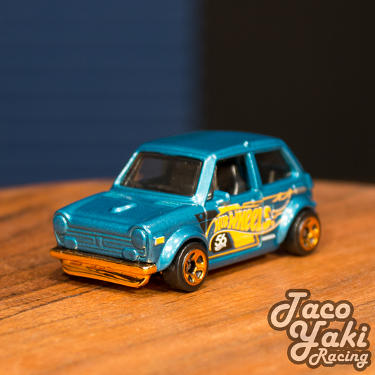 Custom '70 Honda N600 (Metalflake Teal) - 56th Anniversary: Green and Gold - Hot Wheels Basic Loose (2024)