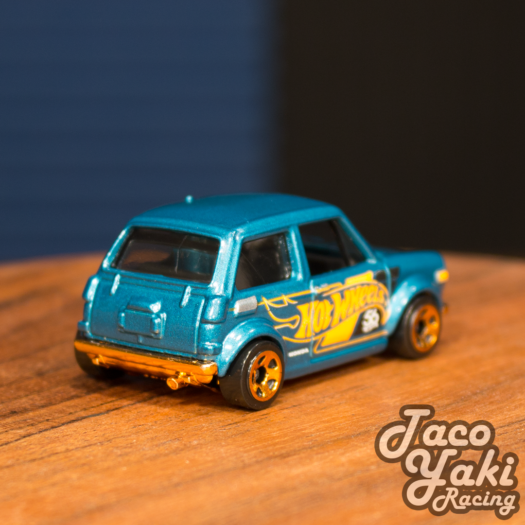 Custom '70 Honda N600 (Metalflake Teal) - 56th Anniversary: Green and Gold - Hot Wheels Basic Loose (2024)