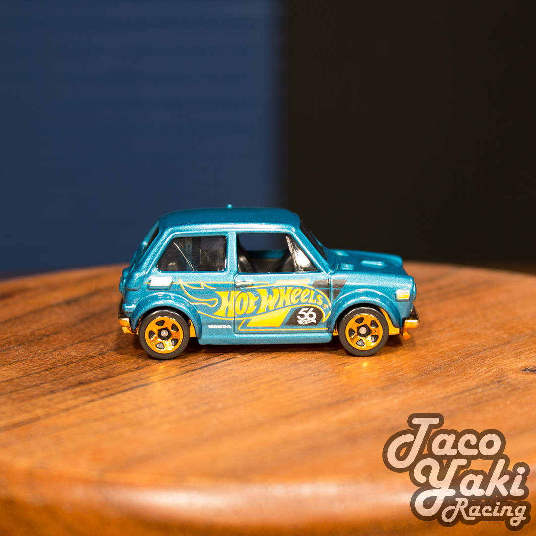 Custom '70 Honda N600 (Metalflake Teal) - 56th Anniversary: Green and Gold - Hot Wheels Basic Loose (2024)