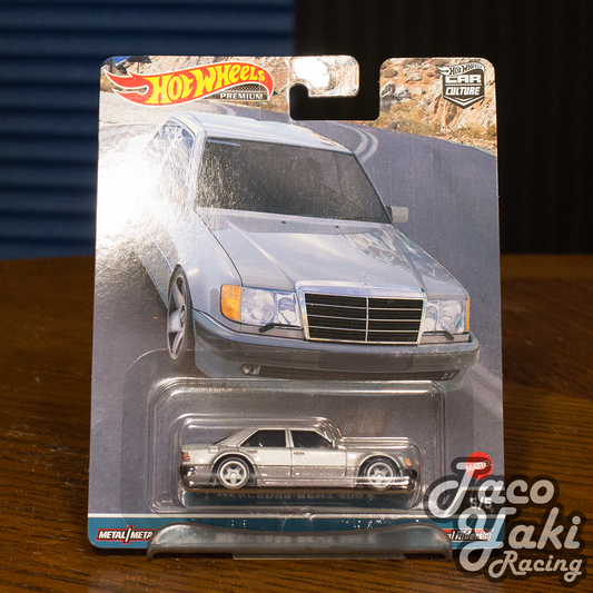 Mercedes-Benz 500 E (Silver) - Canyon Warriors - Hot Wheels Premium (2023)