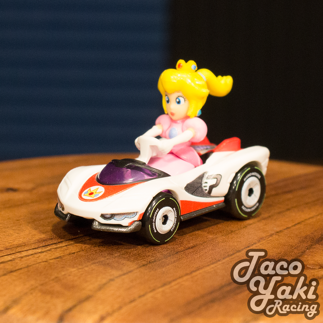 Princess Peach P-Wing - Mario Kart Character Cars - Hot Wheels Loose (2020)