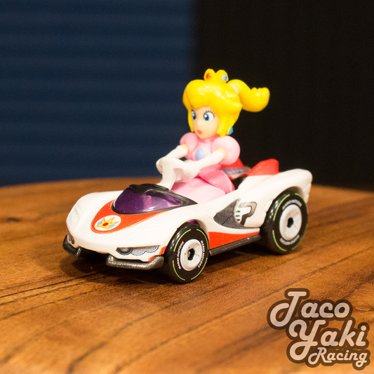 Princess Peach P-Wing - Mario Kart Character Cars - Hot Wheels Loose (2020)