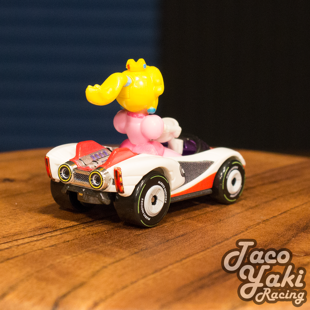 Princess Peach P-Wing - Mario Kart Character Cars - Hot Wheels Loose (2020)