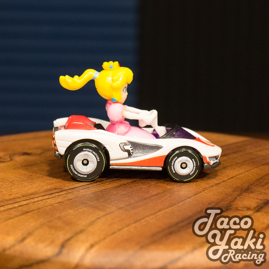 Princess Peach P-Wing - Mario Kart Character Cars - Hot Wheels Loose (2020)