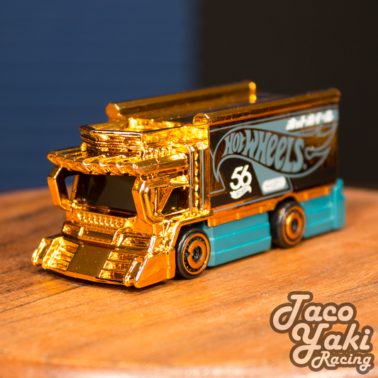 Raijin Express (Chrome Gold) - 56th Anniversary: Green and Gold - Hot Wheels Basic Loose (2024)