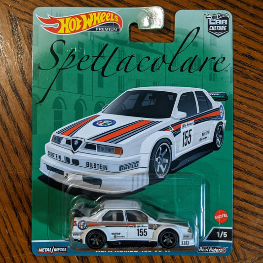 Alfa Romeo 155 V6 TI (White) - Spettacolare - Hot Wheels Premium (2023)