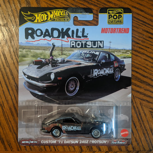Custom '71 Datsun 240Z Rotsun (Black) - Roadkill - Hot Wheels Premium (2024)