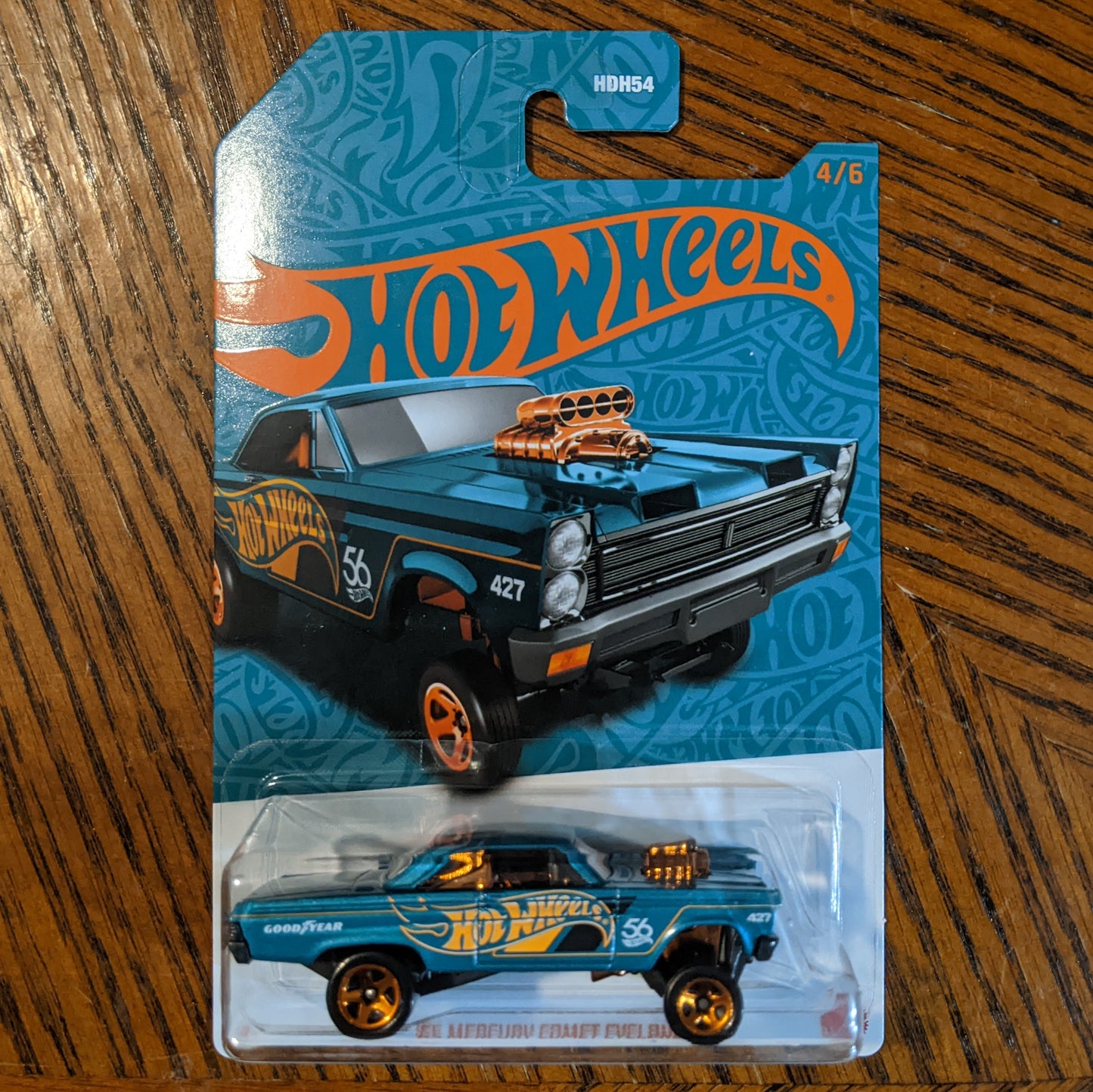 '65 Mercury Comet Cyclone (Metalflake Teal) - 56th Anniversary: Green and Gold - Hot Wheels Basic (2024)