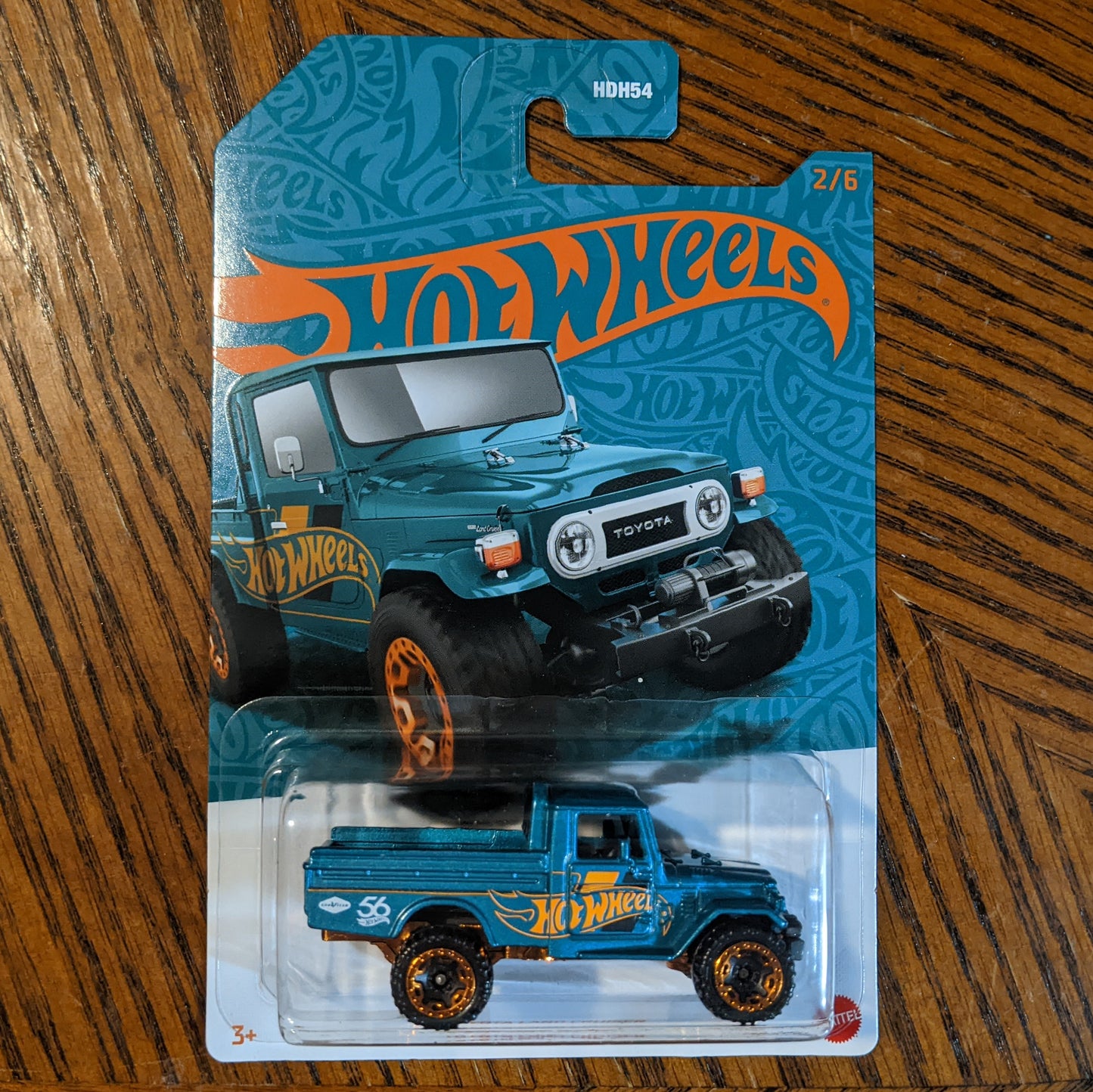 Toyota Land Cruiser (Metalflake Teal) - 56th Anniversary: Green and Gold - Hot Wheels Basic (2024)