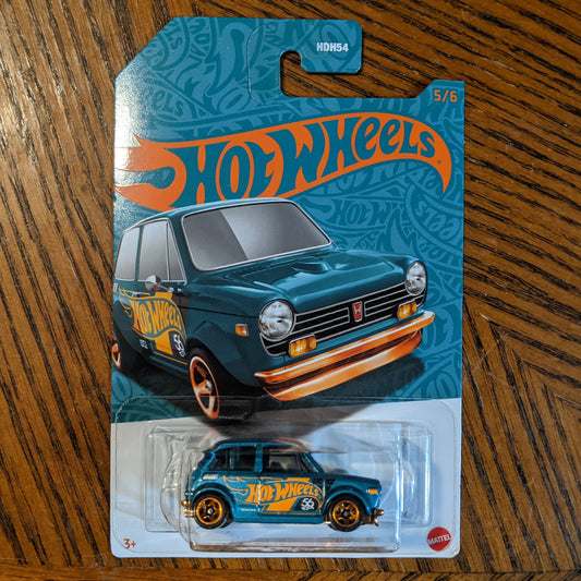 Custom '70 Honda N600 (Metalflake Teal) - 56th Anniversary: Green and Gold - Hot Wheels Basic (2024)