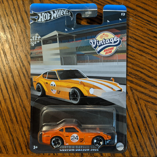 Custom Datsun 240Z (Orange) - Vintage Racing Club - Hot Wheels Basic (2024)