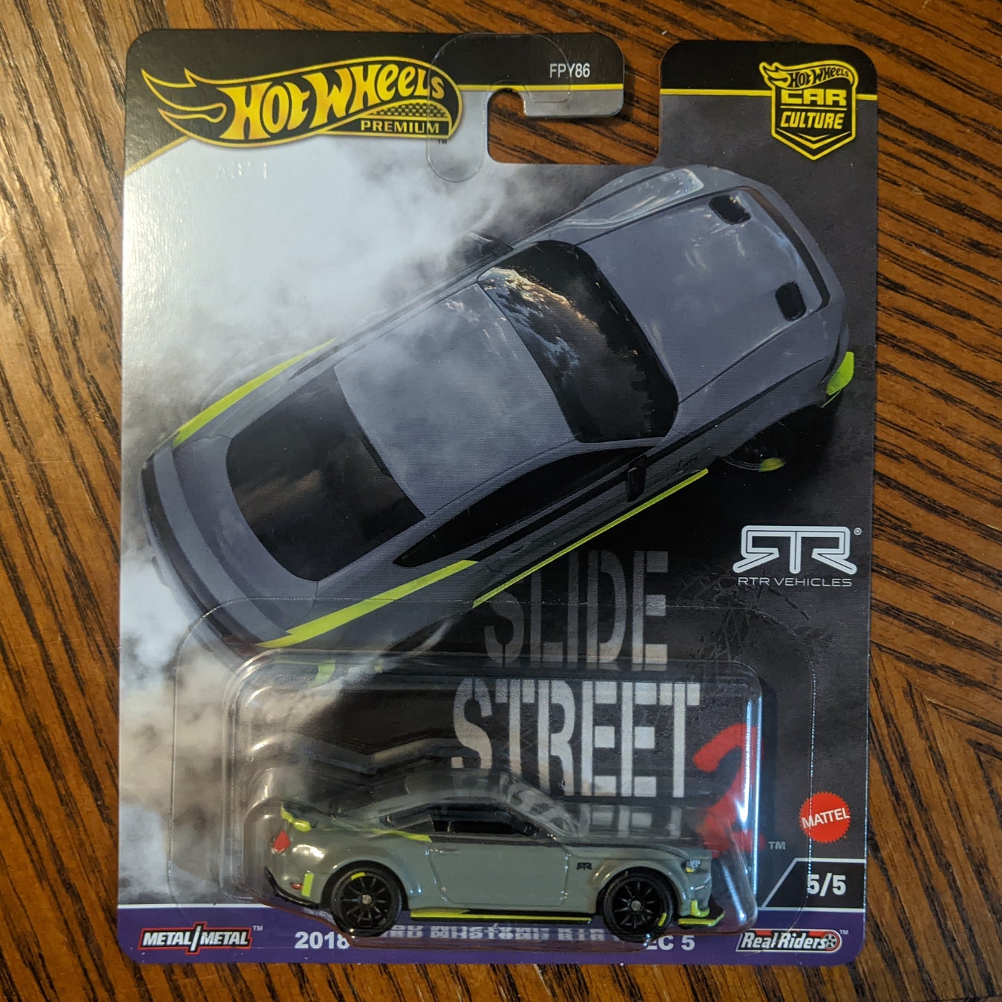 2018 Ford Mustang RTR Spec 5 (Leadfoot Gray) - Slide Street - Hot Wheels Premium (2024)