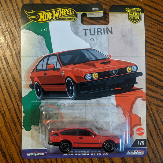 Alfa Romeo GTV6 3.0 (Rosso Alfa) - World Tour - Hot Wheels Premium (2024)