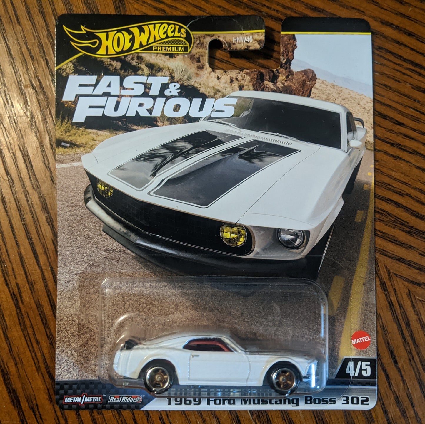 1969 Ford Mustang Boss 302 (White) - Fast & Furious - Hot Wheels Premium (2024)