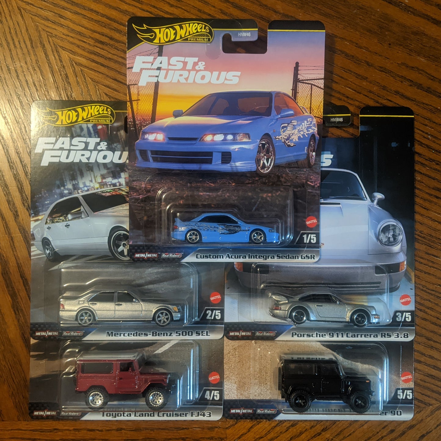 Fast & Furious 2024 Mix 3 Set of 5 - Hot Wheels Premium (2024)