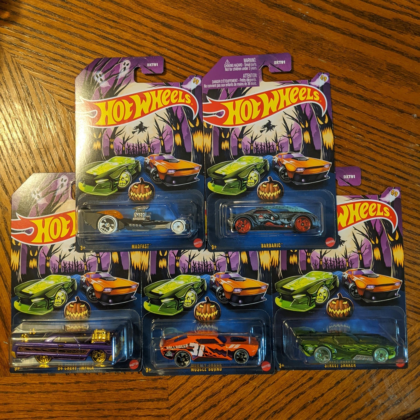 Halloween Complete Set of 5 - Hot Wheels Basic (2024)