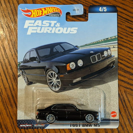 1991 BMW M5 (Black) - Fast & Furious - Hot Wheels Premium (2023)