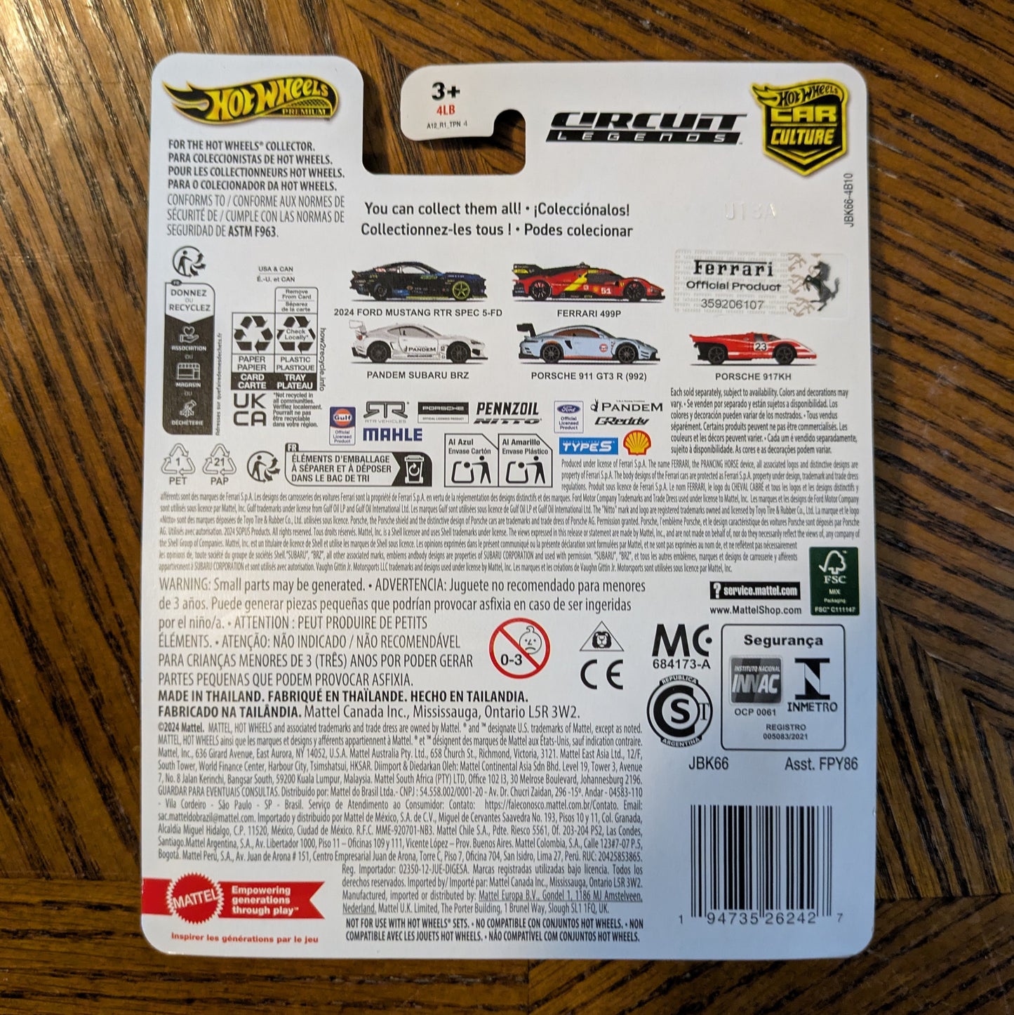 Ferrari 499P (Nero) - Circuit Legends - Hot Wheels Premium (2025)