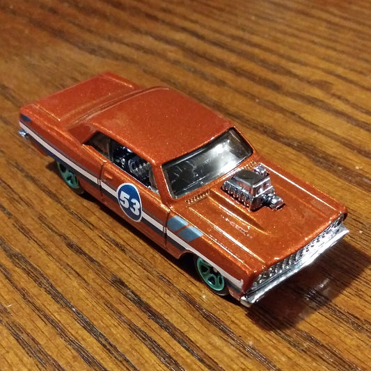 '64 Chevy Chevelle SS - Orange and Blue 53rd Anniversary - Hot Wheels Loose (2021)