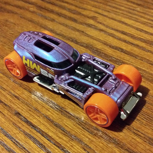 HW50 Concept (Metalflake Purple Blue) - Track Builder Unlimited - Hot Wheels Basic Loose (2021)