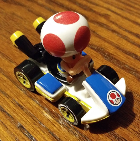 Toad Standard Kart - Mario Kart Character Cars - Hot Wheels Loose (2020)
