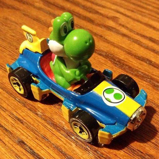 Yoshi Mach 8 - Mario Kart Character Cars - Hot Wheels Loose (2020)