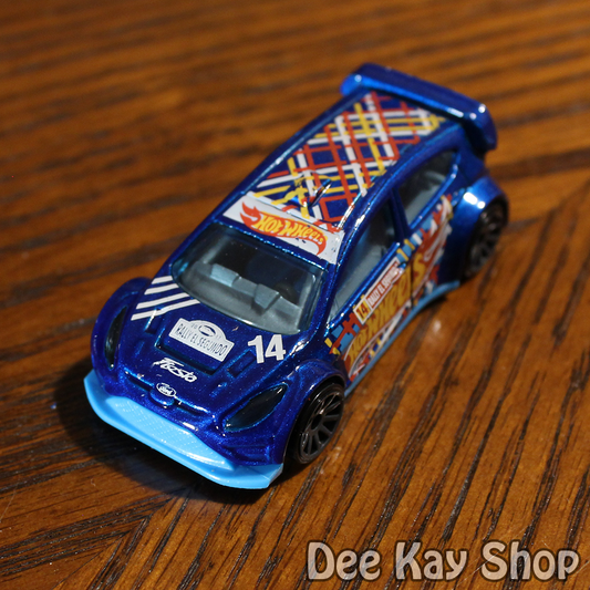 '12 Ford Fiesta (Blue) - HW Race Team - Hot Wheels Basic Loose (2017)