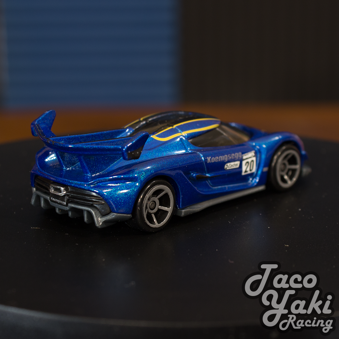 2020 Koenigsegg Jesko (Imperial Blue) - Racing Circuit - Hot Wheels Basic Loose (2022)