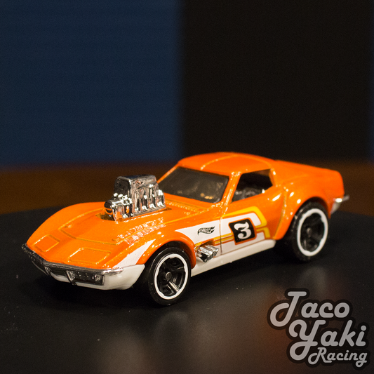 '68 Corvette (Gas Monkey Garage Orange) - HW Exposed Engines - Hot Wheels Basic Loose (2022)