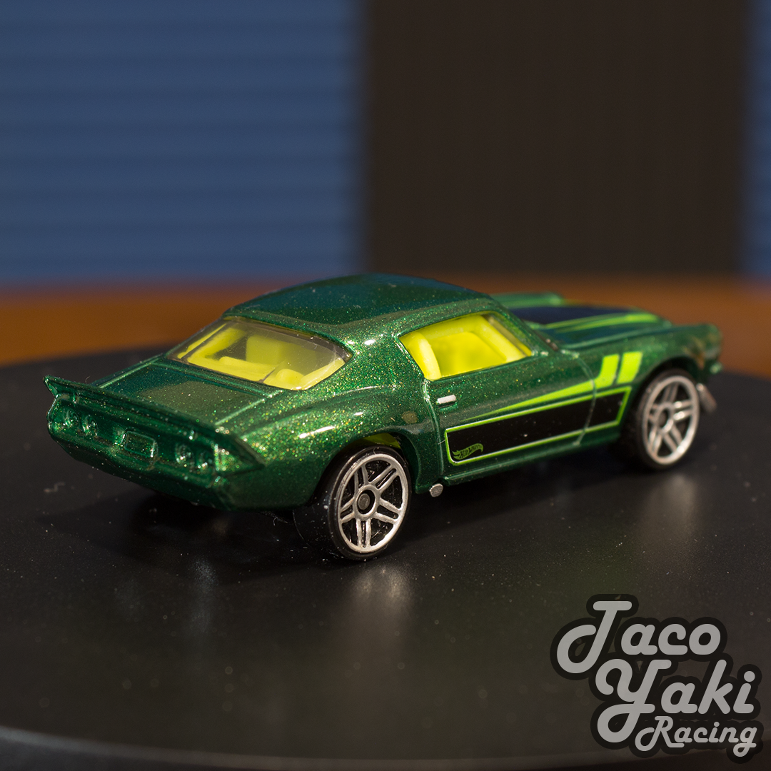 '70 Camaro (Metalflake Green) - American Steel - Hot Wheels Basic Loose (2020)