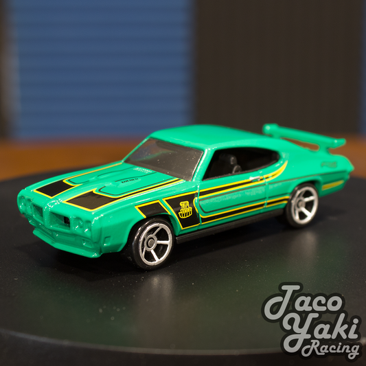 '70 Pontiac GTO Judge (Green) - American Steel - Hot Wheels Basic Loose (2020)