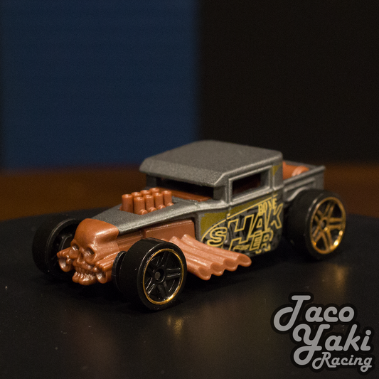 Bone Shaker (Gray) - HW Exposed Engines - Hot Wheels Basic Loose (2022)