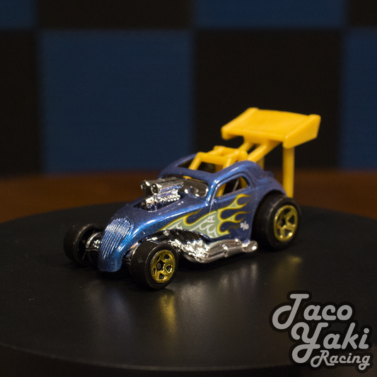 Fiat 500C (Dark Blue) - HW Exposed Engines - Hot Wheels Basic Loose (2022)