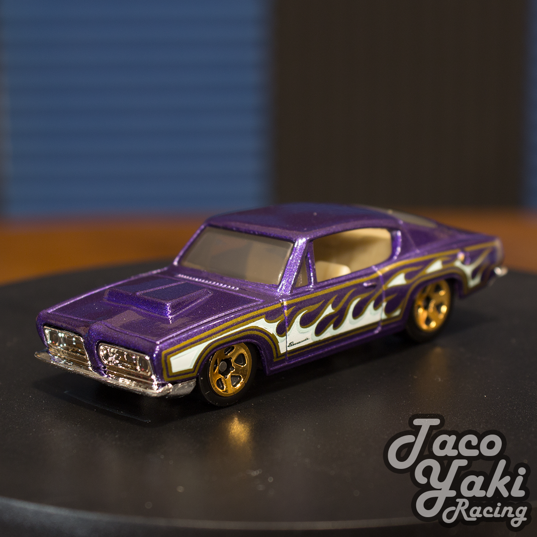 '68 HEMI Barracuda (Purple) - HW Flames - Hot Wheels Basic Loose (2021)