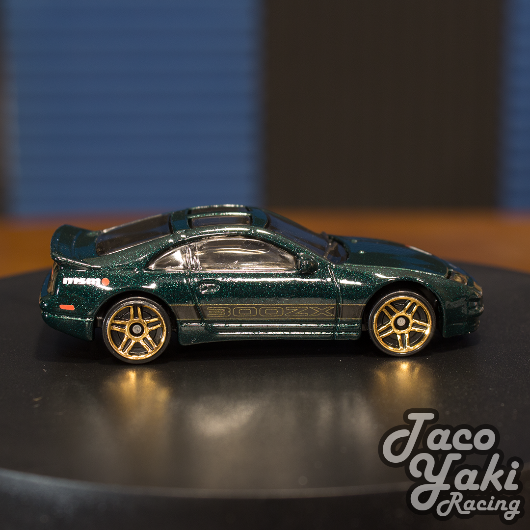 Nissan 300ZX Twin Turbo (Dark Green) - Japanese Classics - Hot Wheels Basic Loose (2022)
