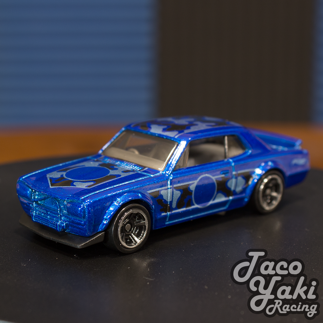 Nissan Skyline H/T 2000GT-X (Blue) - Urban Camouflage - Hot Wheels Basic Loose (2020)