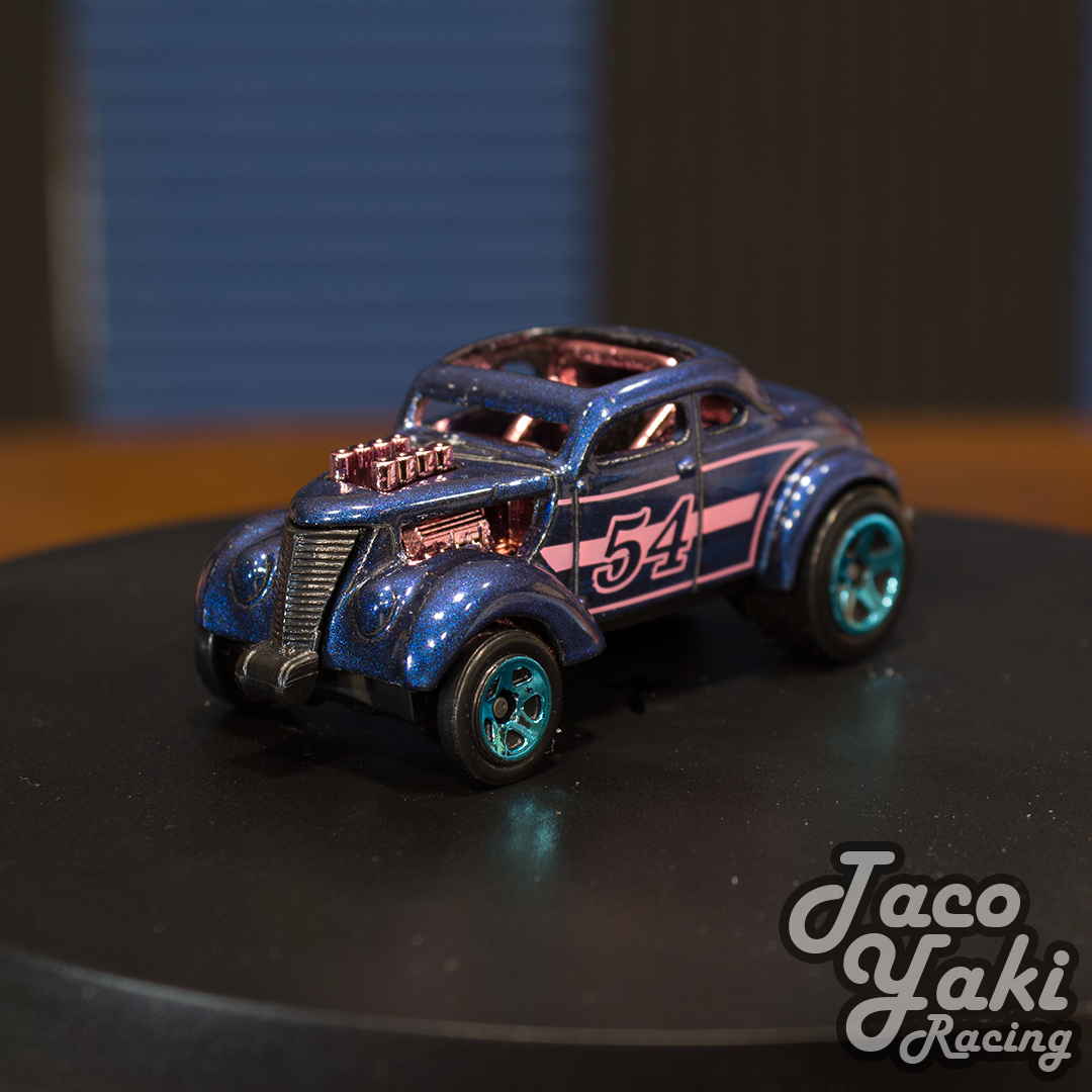 Pass 'N Gasser (Satin Blue) - 54th Anniversary: Blue and Pink - Hot Wheels Basic Loose (2022)