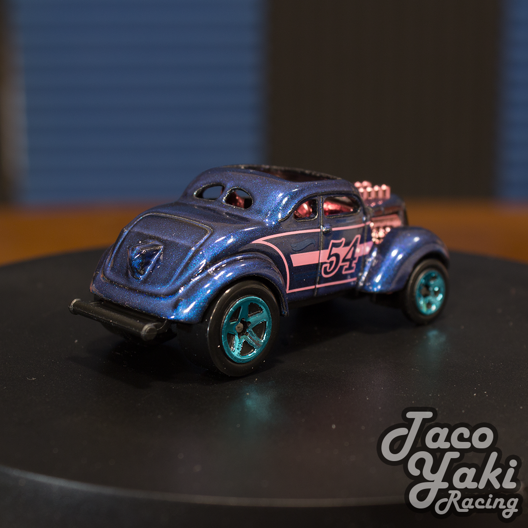 Pass N Gasser Satin Blue 54th Anniversary Blue and Pink Hot Wh Dee Kay Shop