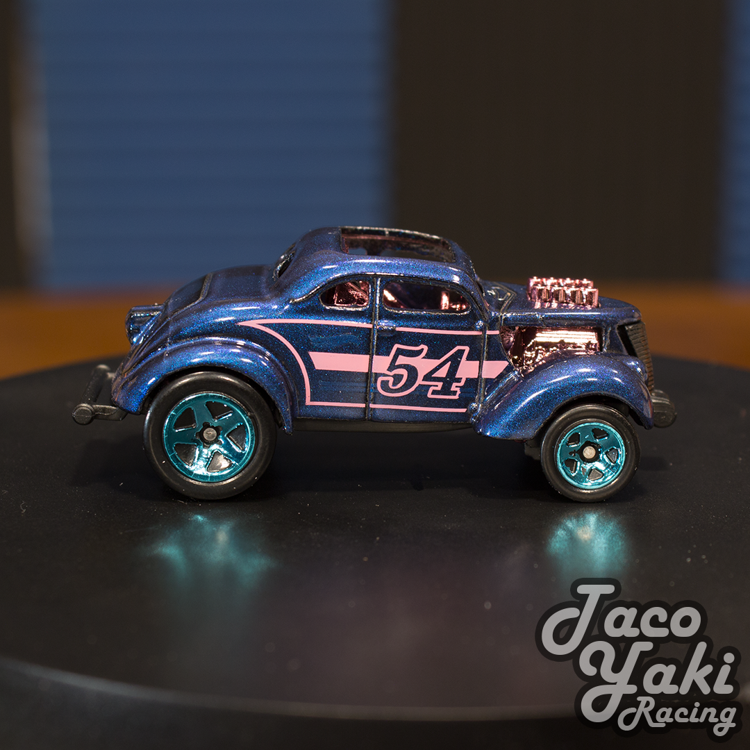 Pass 'N Gasser (Satin Blue) - 54th Anniversary: Blue and Pink - Hot Wheels Basic Loose (2022)