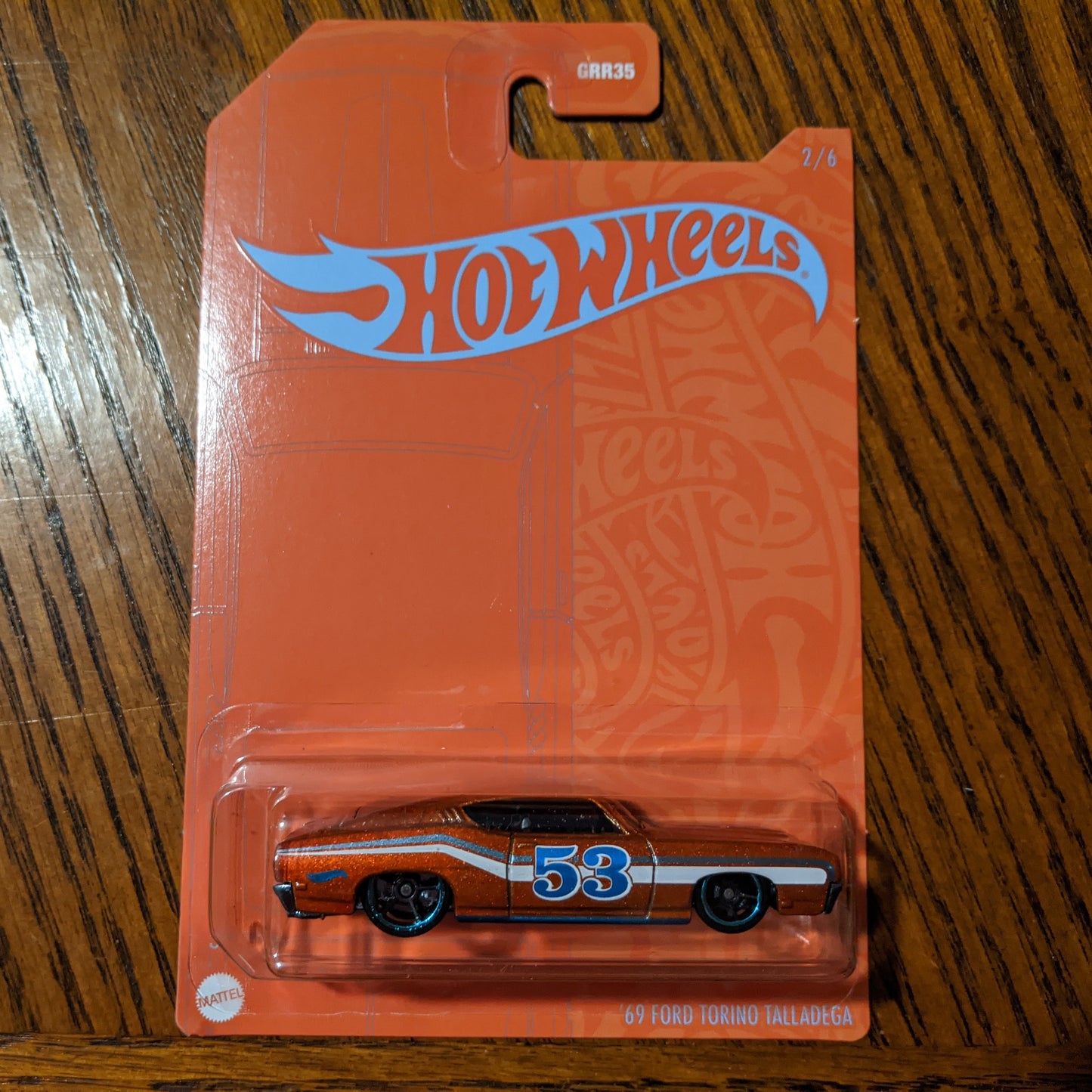 '69 Ford Torino Talladega - Orange and Blue 53rd Anniversary - Hot Wheels (2021)