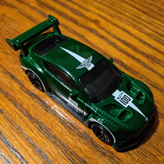 2018 Bentley Continental GT3 (British Racing Green) - HW Race Day - Hot Wheels Basic Loose (2021)
