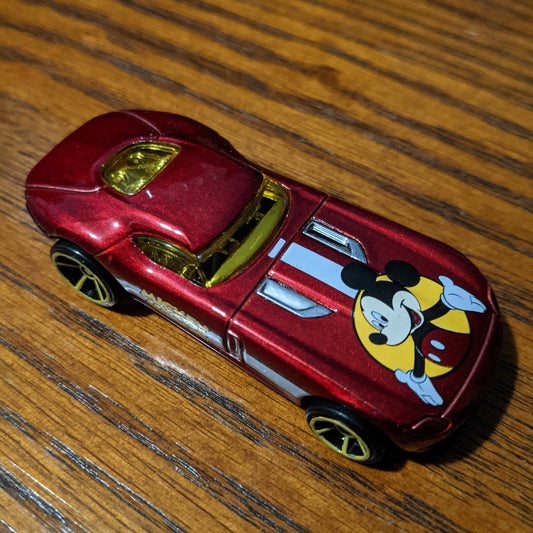 Fast FeLion (Dark Red) - Disney Mickey and Friends 90th Anniversary - Hot Wheels Basic Loose (2019)