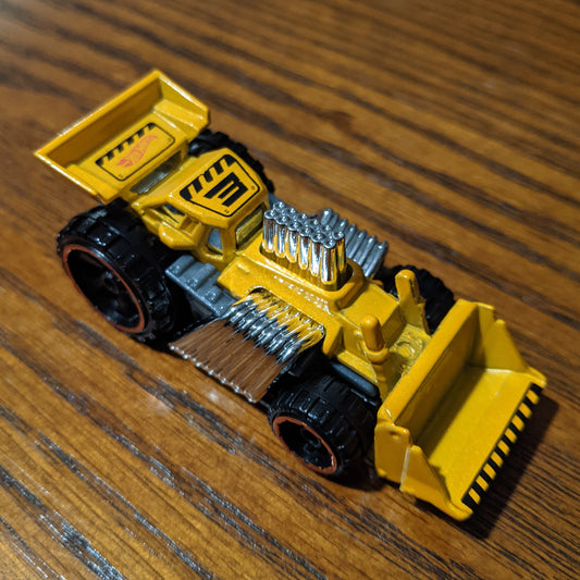 Speed Dozer (Dark Yellow) - HW Metro - Hot Wheels Basic Loose (2019)