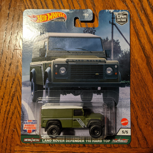 Land Rover Defender 110 Hard Top - British Horsepower - Hot Wheels Premium Car Culture (2021)