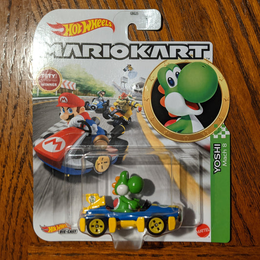 Yoshi Mach 8 - Mario Kart Character Cars - Hot Wheels (2021)