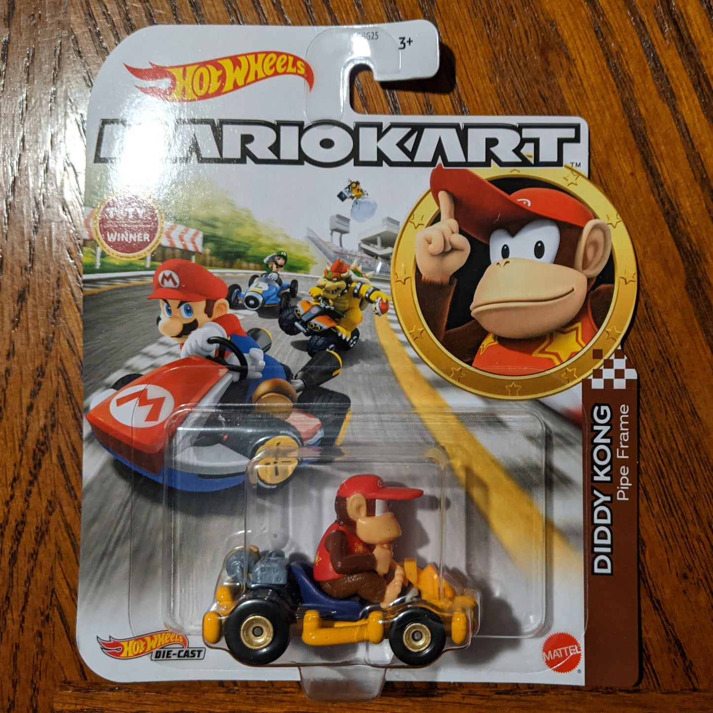 Diddy Kong Pipe Frame - Mario Kart Character Cars - Hot Wheels (2021)