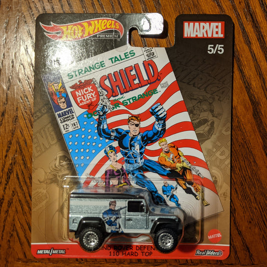 Land Rover Defender 110 Hard Top (Nick Fury) - Marvel Comics - Hot Wheels Premium Pop Culture (2021)