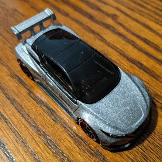 Nissan Leaf NISMO RC_02 (Metalflake Silver) - HW Green Speed - Hot Wheels Basic Loose (2021)