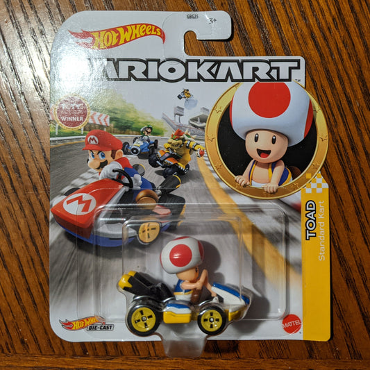 Toad Standard Kart - Mario Kart Character Cars - Hot Wheels (2021)